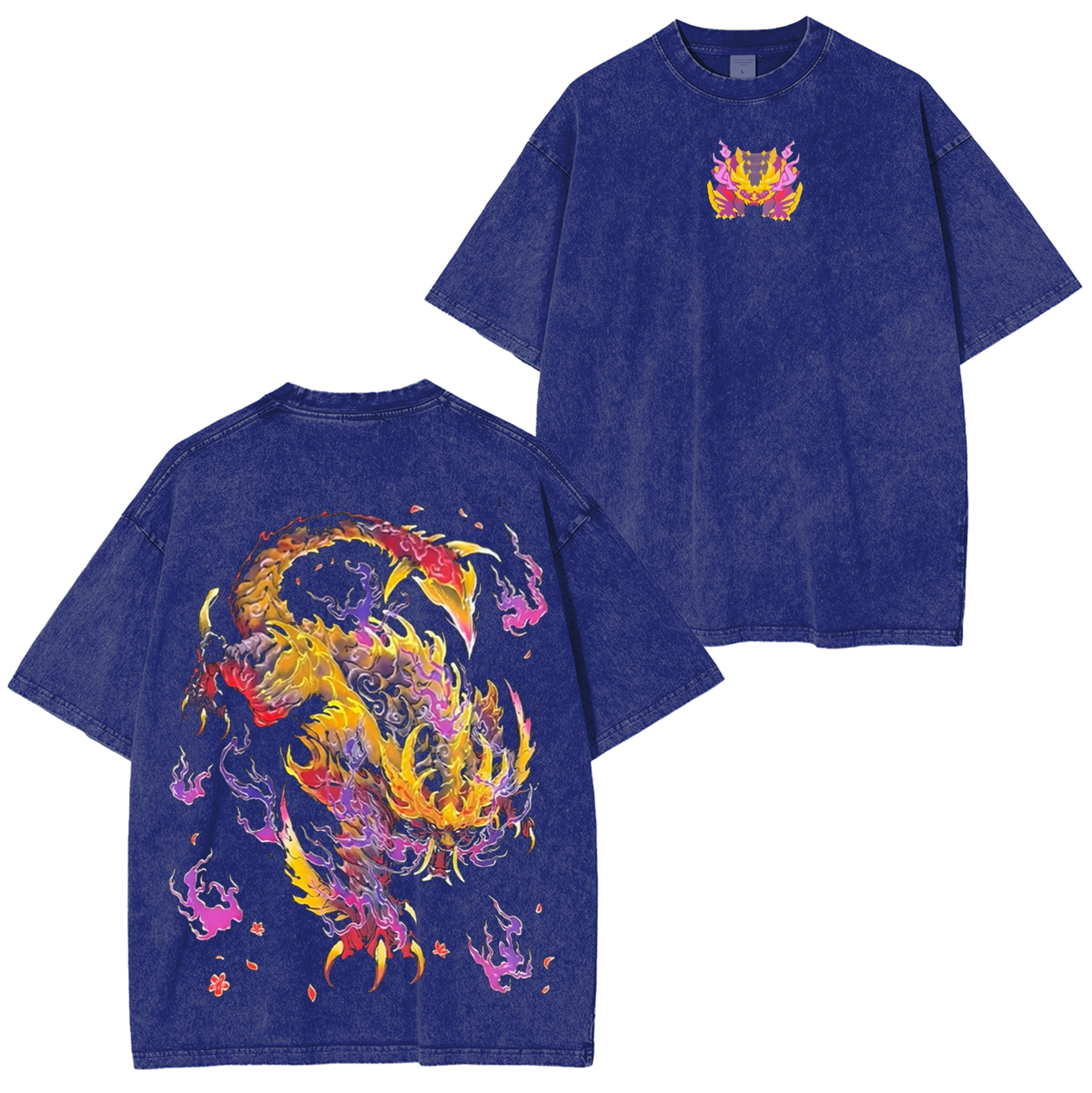 Magnamalo,Monster Hunter Unisex Washed T-Shirt