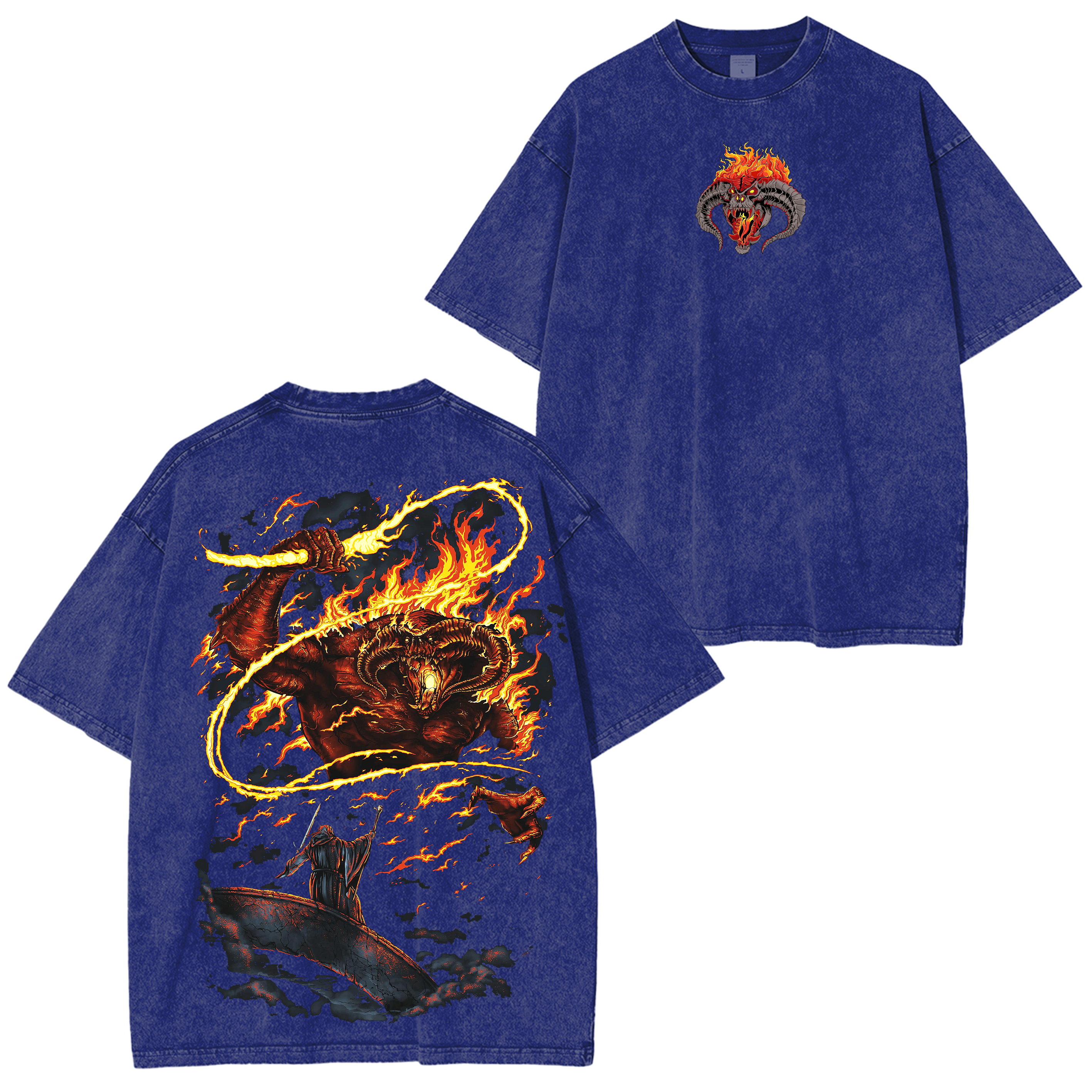 Lord of the Rings  inspired Graphic Unisex Washed T-Shirt