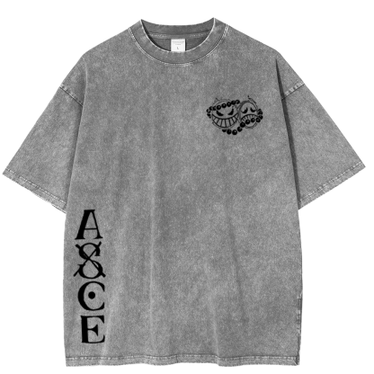 ACE x One Piece Vintage Unisex Washed T-Shirt