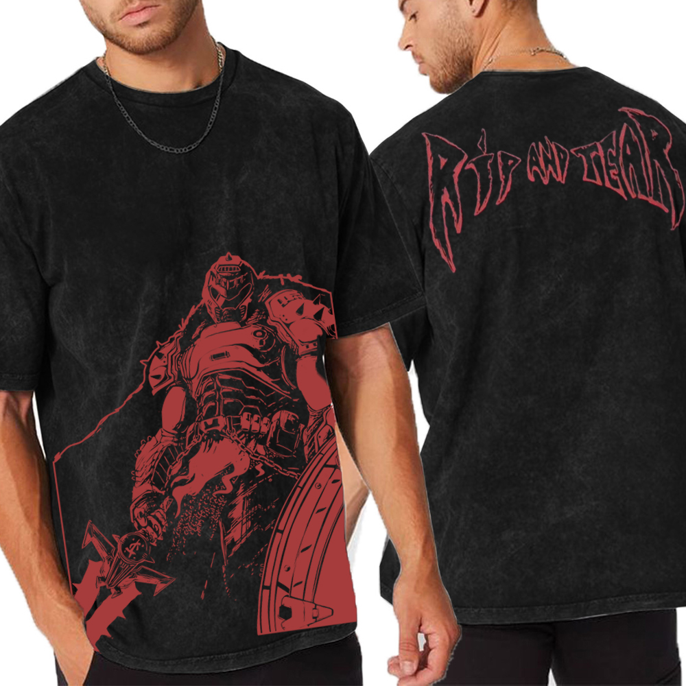 DOOM The Dark Ages Unisex Washed T-Shirt