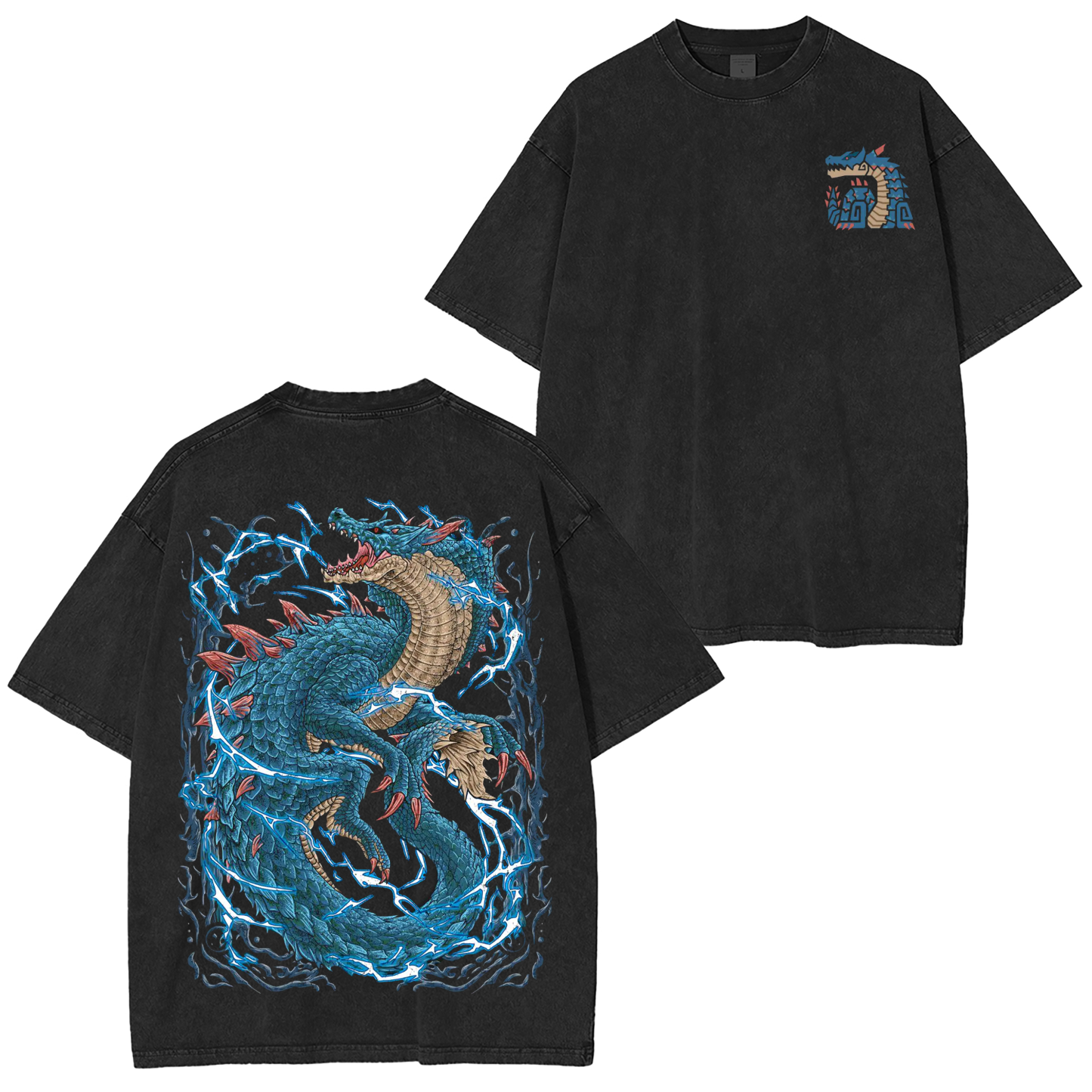 Lagiacrus the Lord of the Seas Unisex Washed T-Shirt