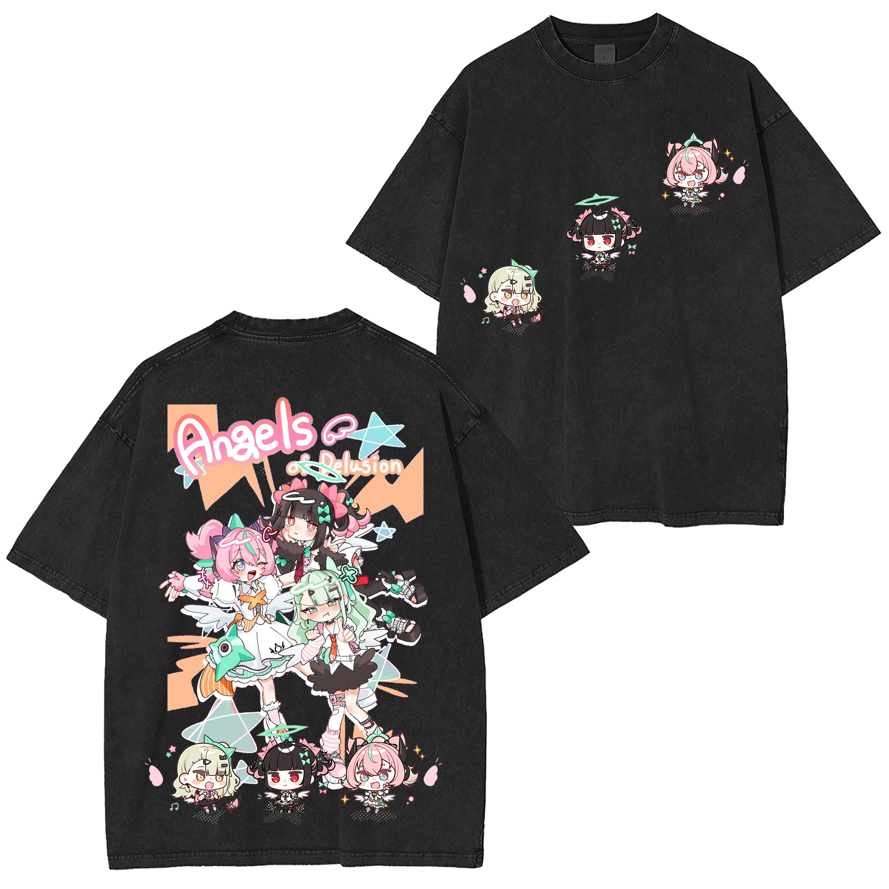 Zenless Zone Zero-Three Angels Explained  Unisex Washed T-Shirt