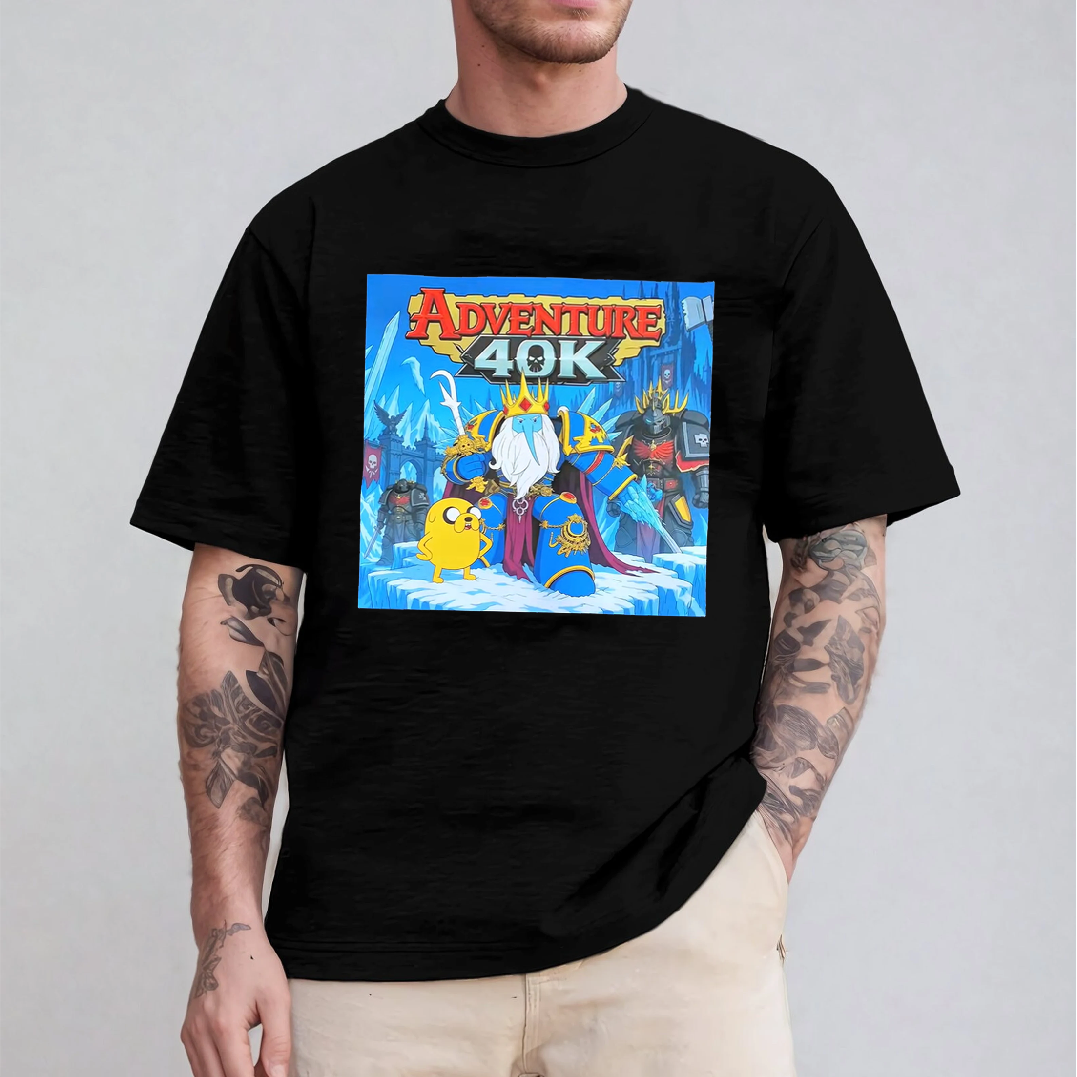 Adventure Time x Warhammer 40k Graphic Unisex T-shirt/Crewneck/Hoodie