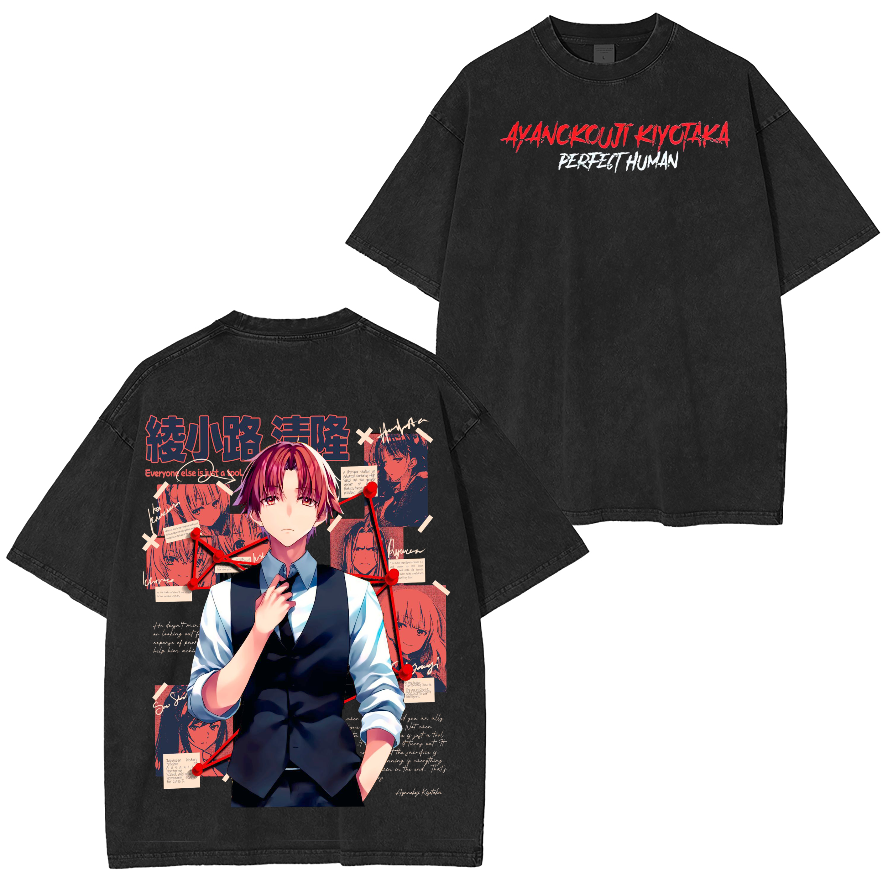 Kiyotaka Ayanokoji,Classroom of the Elite Anime Oversized T-shirt/Crewneck/Hoodie