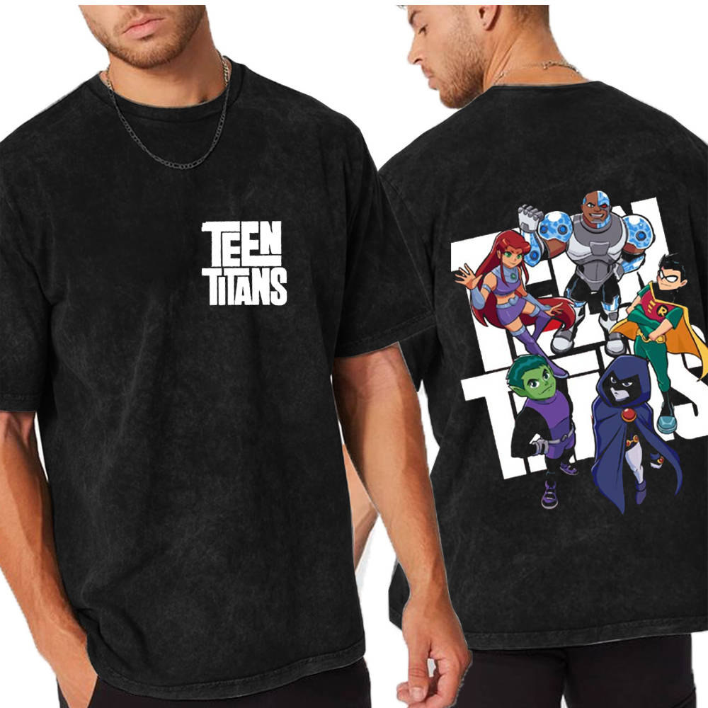 Teen Titans Unisex Washed T-Shirt