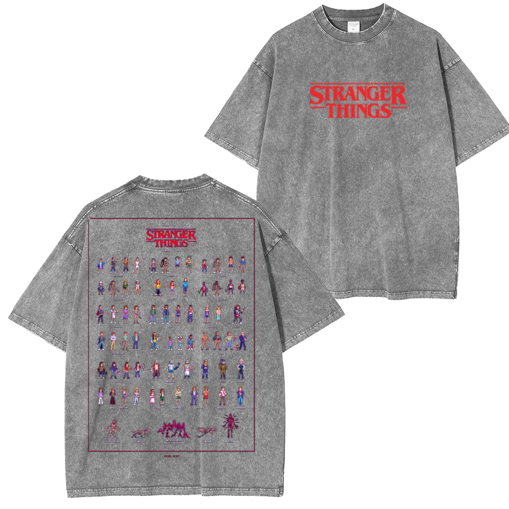 Stranger Things Vintage Unisex Washed T-Shirt