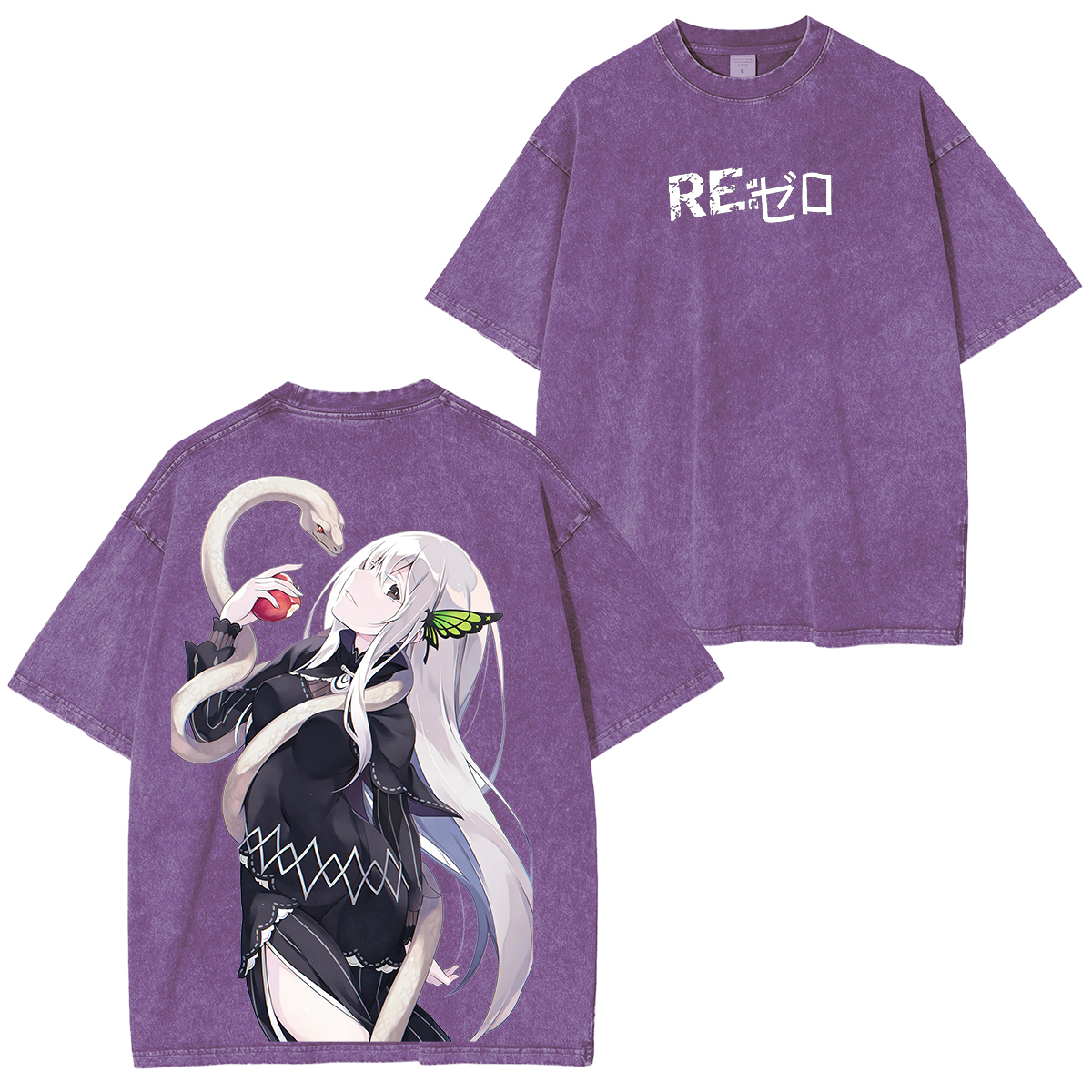 ReZero:Echidna Unisex Washed T-Shirt