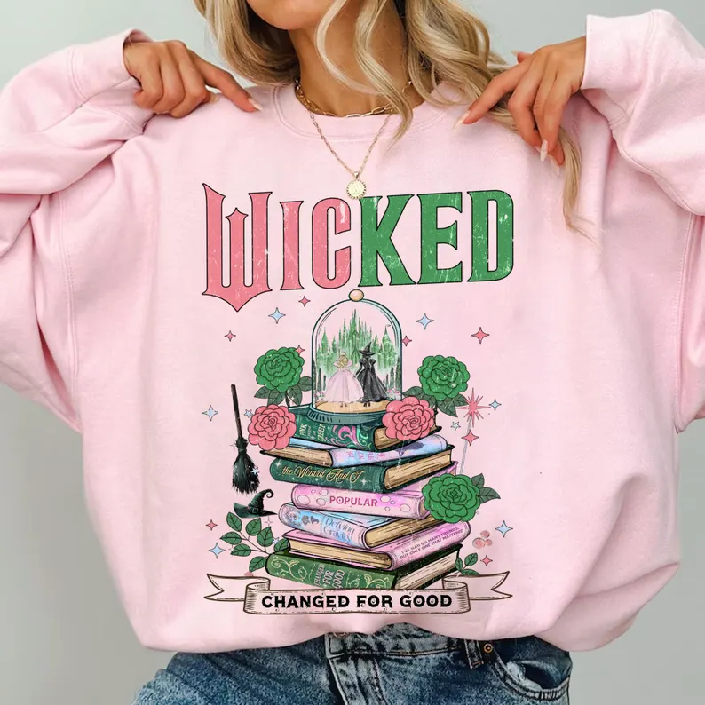 Retro Wicked Changed For Good Unisex Shirt/Crewneck/Hoodie