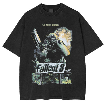Fallout 3 Double Retro Washed T-Shirt