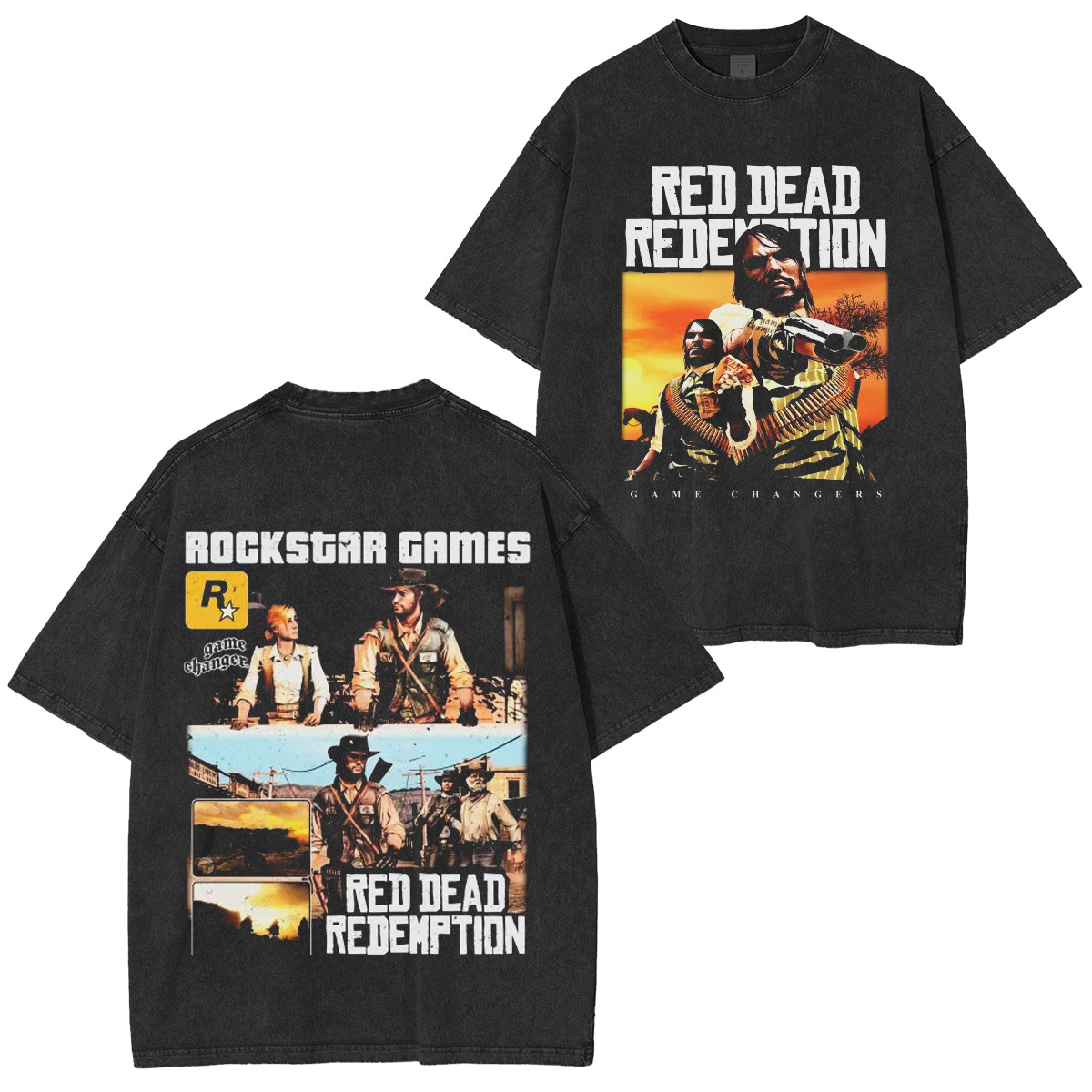 Red Dead Redemption 2 Cosplay Girl Manga T-Shirt