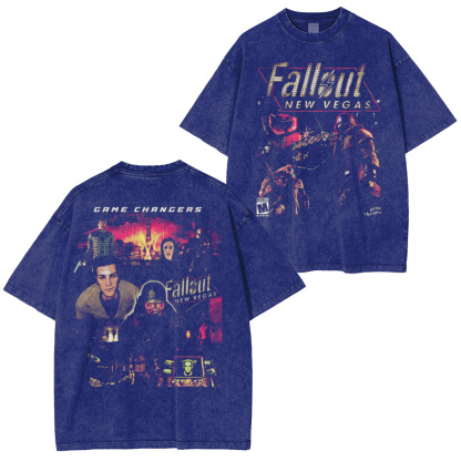 Fallout New Vegas Double Retro Washed T-Shirt