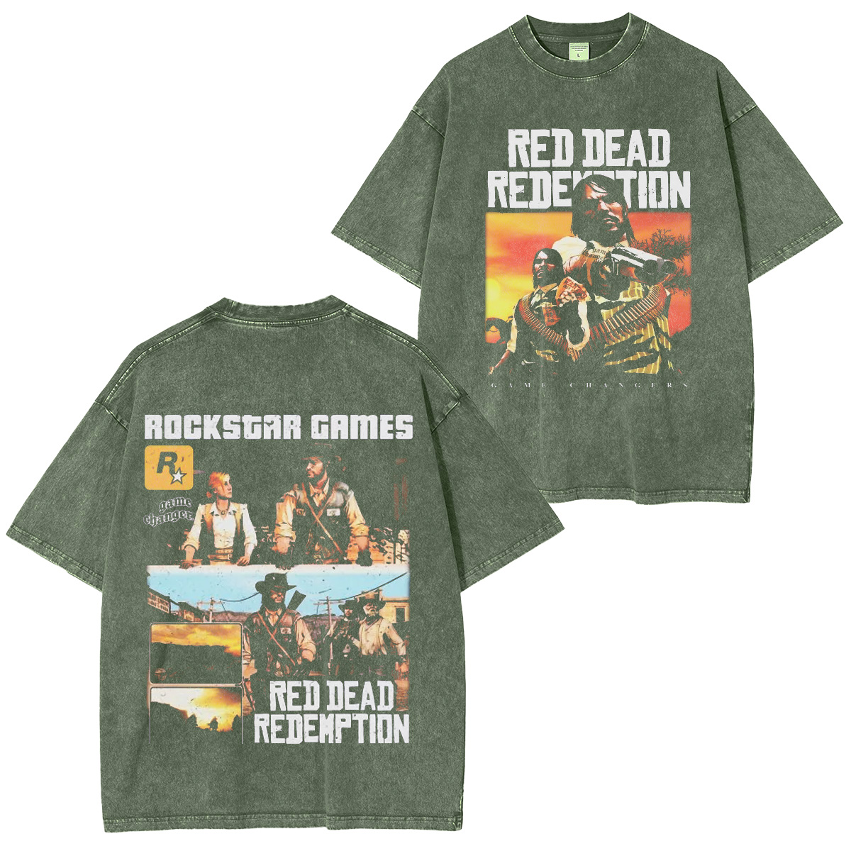 Red Dead Redemption 2 Cosplay Girl Manga T-Shirt