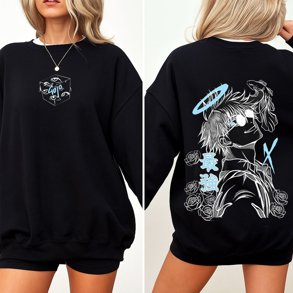 Satoru Gojo Jujutsu Kaisen Vintage Washed T-shirt/Crewneck/Hoodie