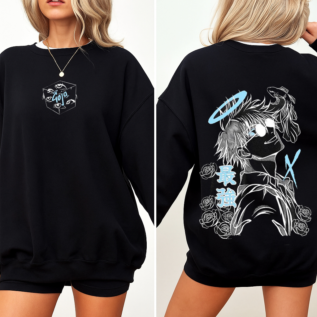 Satoru Gojo Jujutsu Kaisen Vintage Washed T-shirt/Crewneck/Hoodie