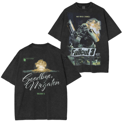Fallout 3 Double Retro Washed T-Shirt