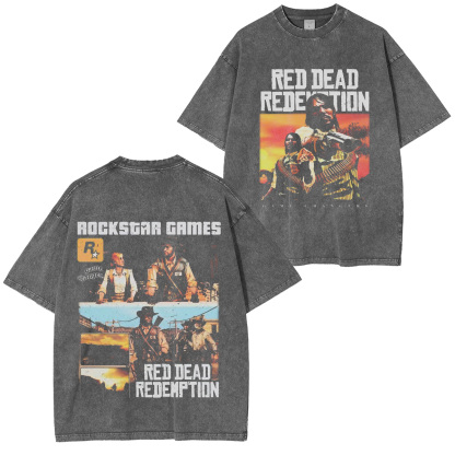 Red Dead Redemption 2 Cosplay Girl Manga T-Shirt