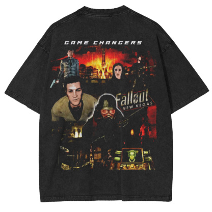 Fallout New Vegas Double Retro Washed T-Shirt