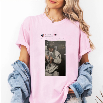 Nicolas Maduro On Board The USS Unisex Shirts/Crewneck/Hoodie