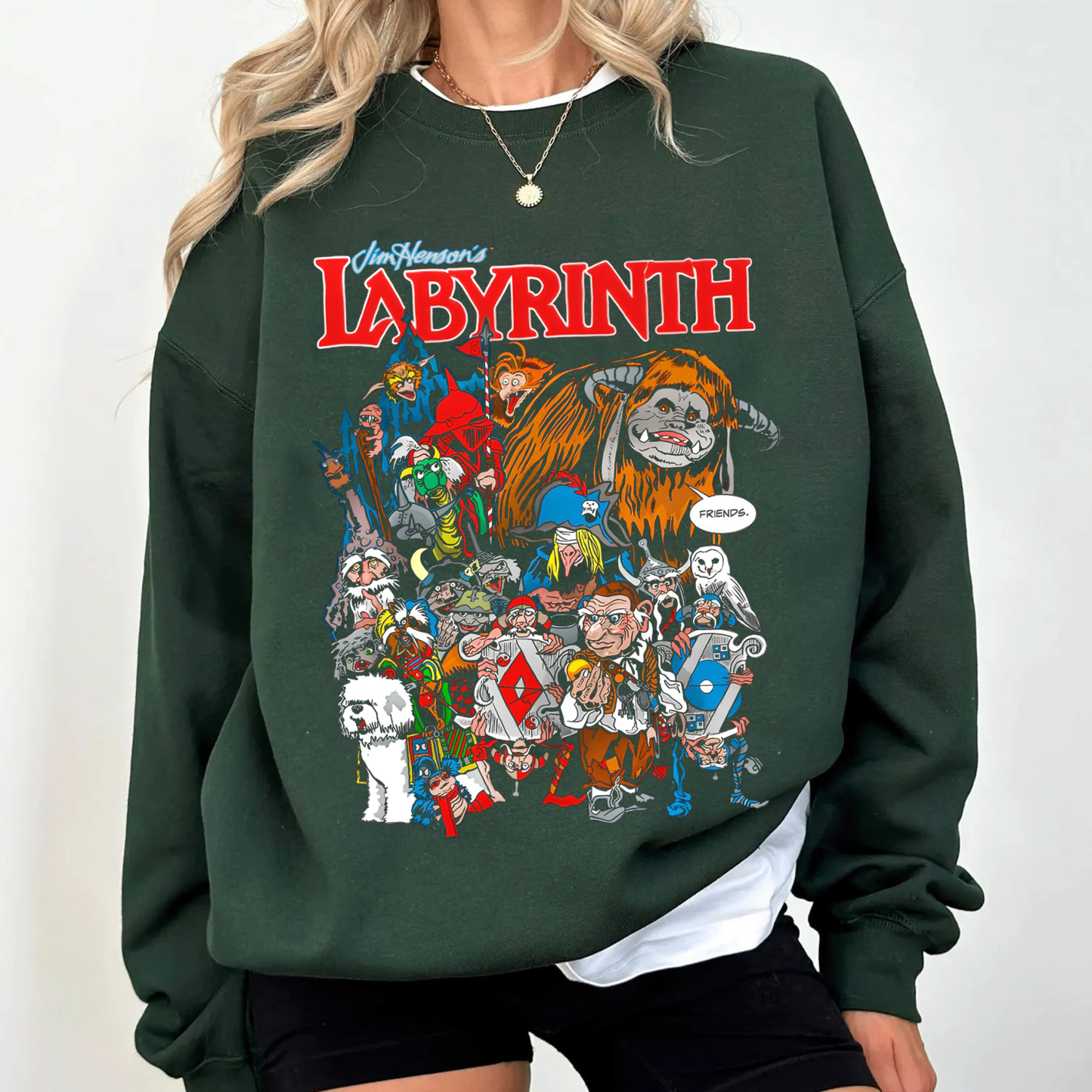 Labyrinth Goblin City Friends Jim Henson's Unisex T-shirt/Crewneck/Hoodie