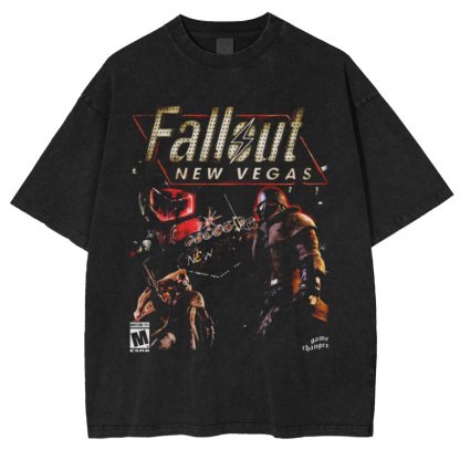 Fallout New Vegas Double Retro Washed T-Shirt