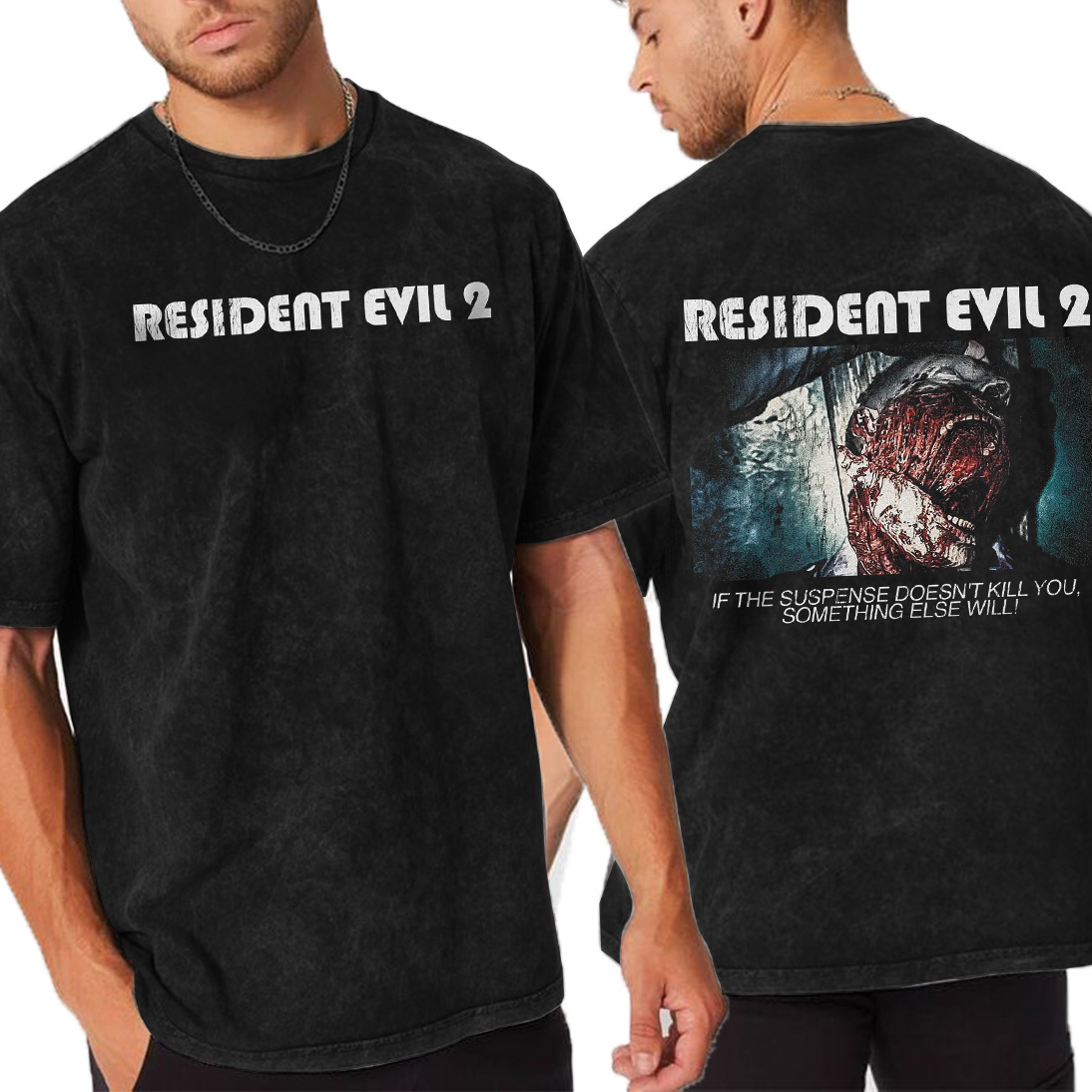 Resident Evil 2 Double Retro Washed T-Shirt
