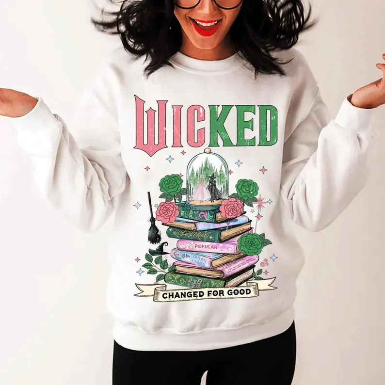 Retro Wicked Changed For Good Unisex Shirt/Crewneck/Hoodie