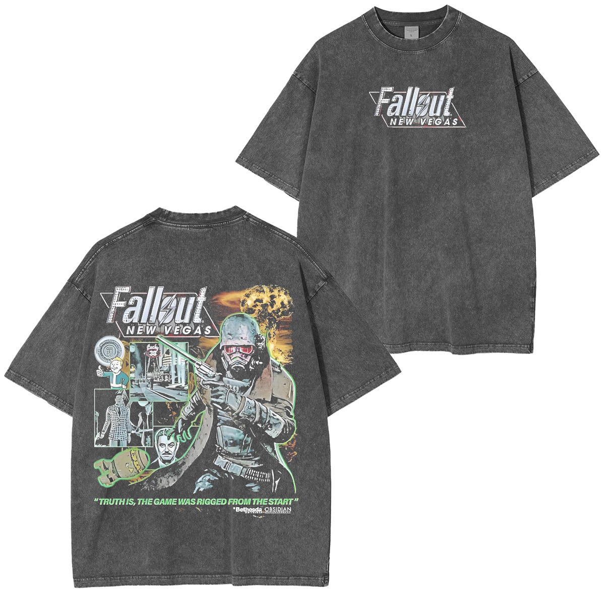 Fallout 3 Double Retro Washed T-Shirt