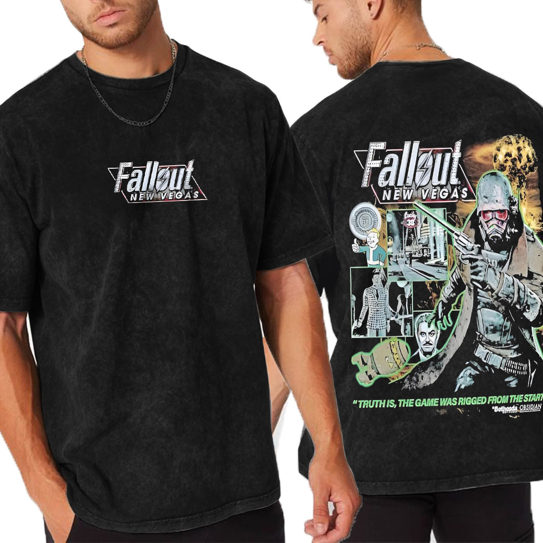 Fallout 3 Double Retro Washed T-Shirt