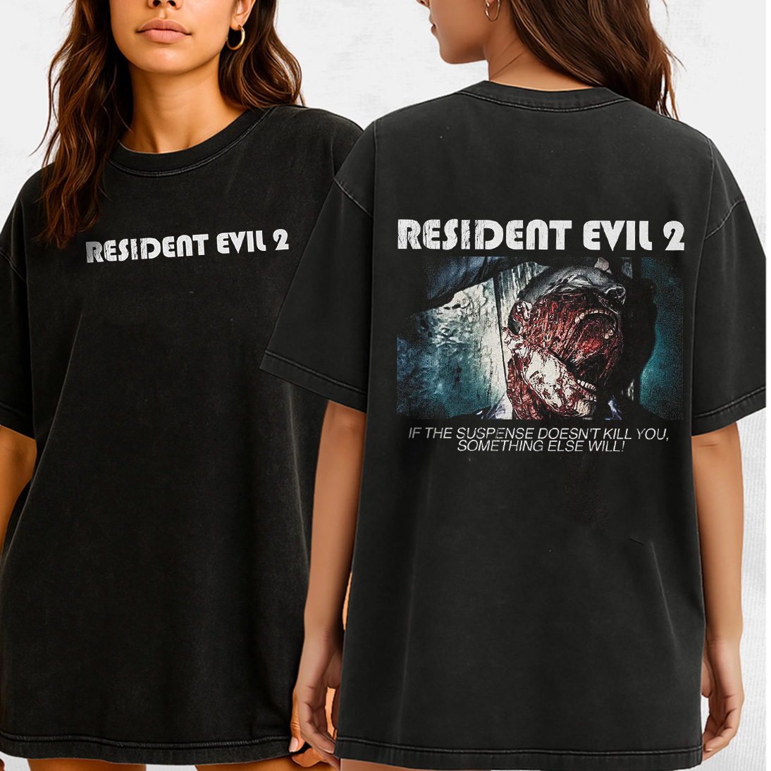 Resident Evil 2 Double Retro Washed T-Shirt
