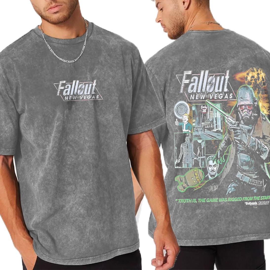 Fallout 3 Double Retro Washed T-Shirt