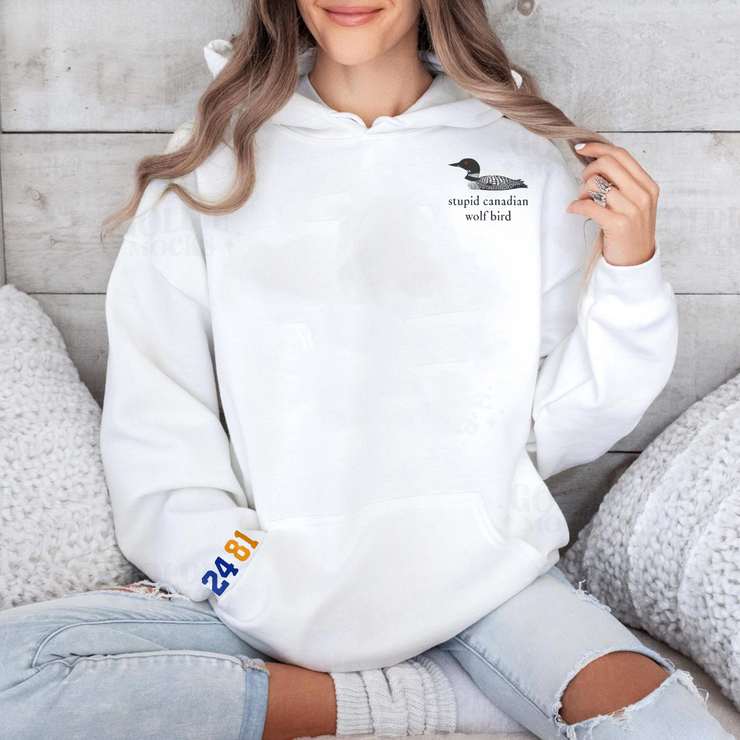 Stupid Canadian Wolf Bird Unisex Shirts/Crewneck/Hoodie