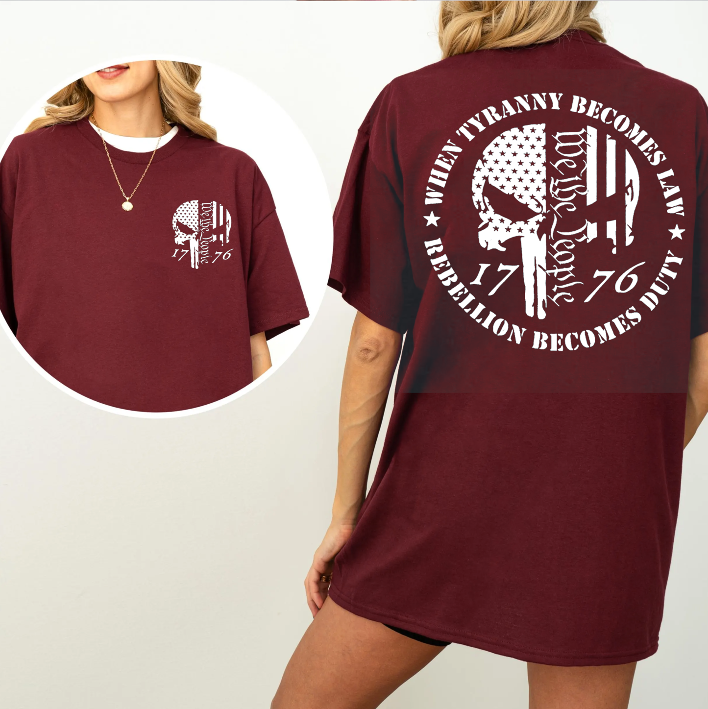 When Tyranny Becomes Law, We the People, 1776 Unisex T-shirt/Crewneck/Hoodie