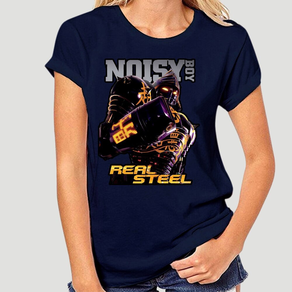 Noisy Boy in Real Steel Movie Black T-Shirt