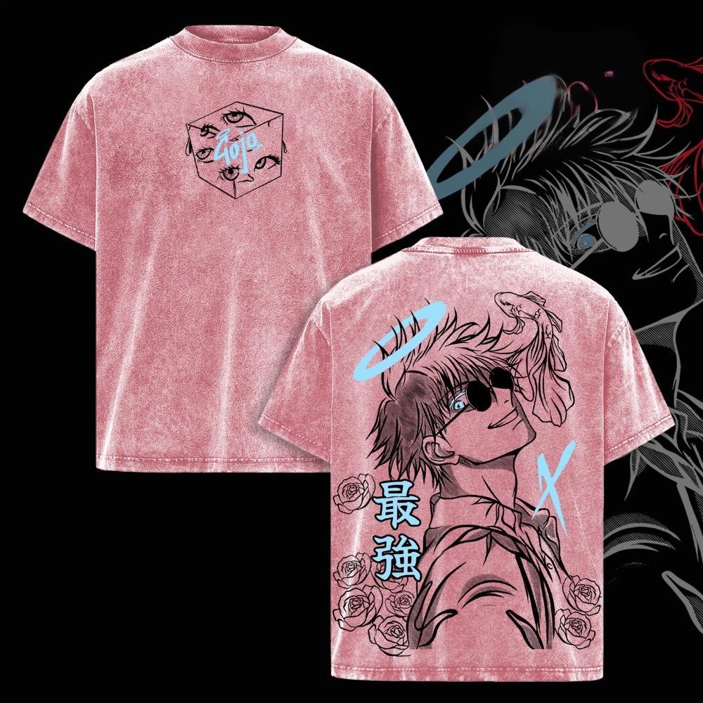 Satoru Gojo Jujutsu Kaisen Vintage Washed T-shirt/Crewneck/Hoodie