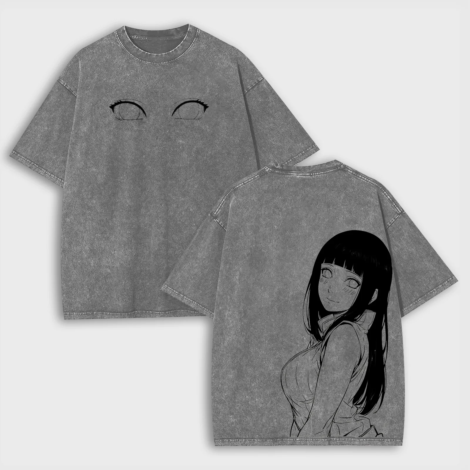 Hyuuga Hinata Naruto Printed Unisex Washed T-Shirt