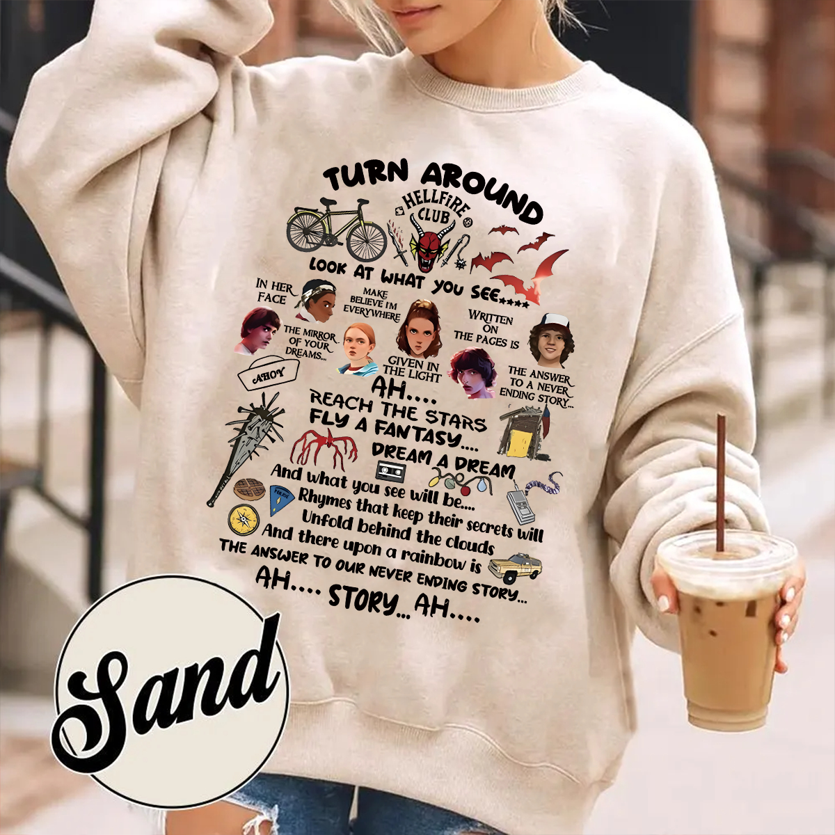 Never Ending Story Stranger Things Unisex Shirts/Crewneck/Hoodie