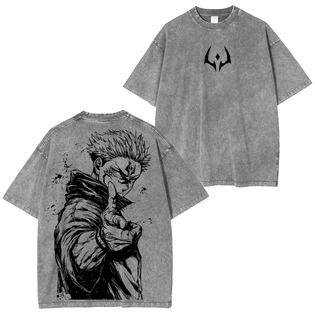 Jujutsu Kaisen Sukuna Washed T-shirt/Crewneck/Hoodie