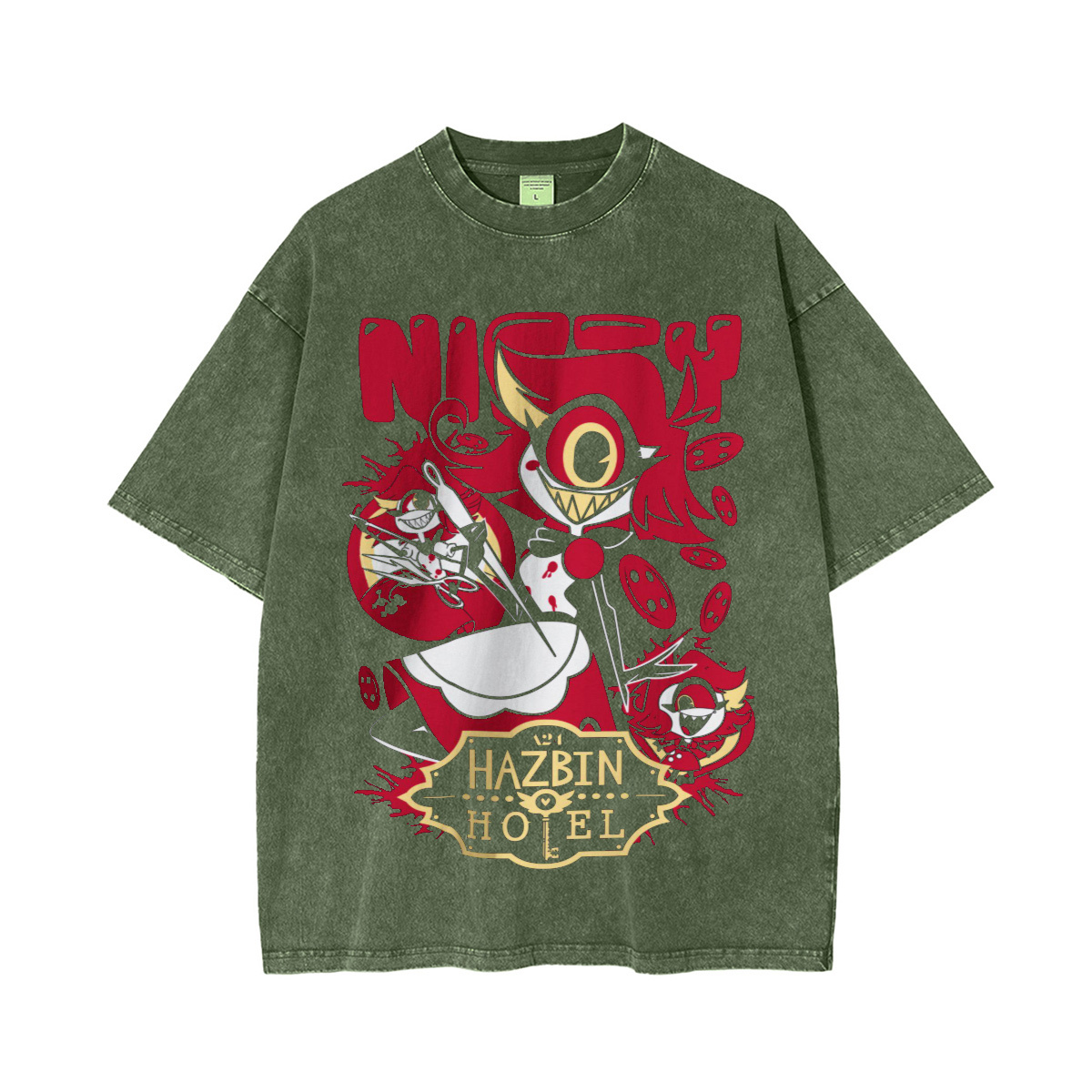 Nifty Hazbin Hotel Oversized T-shirt/Crewneck/H
