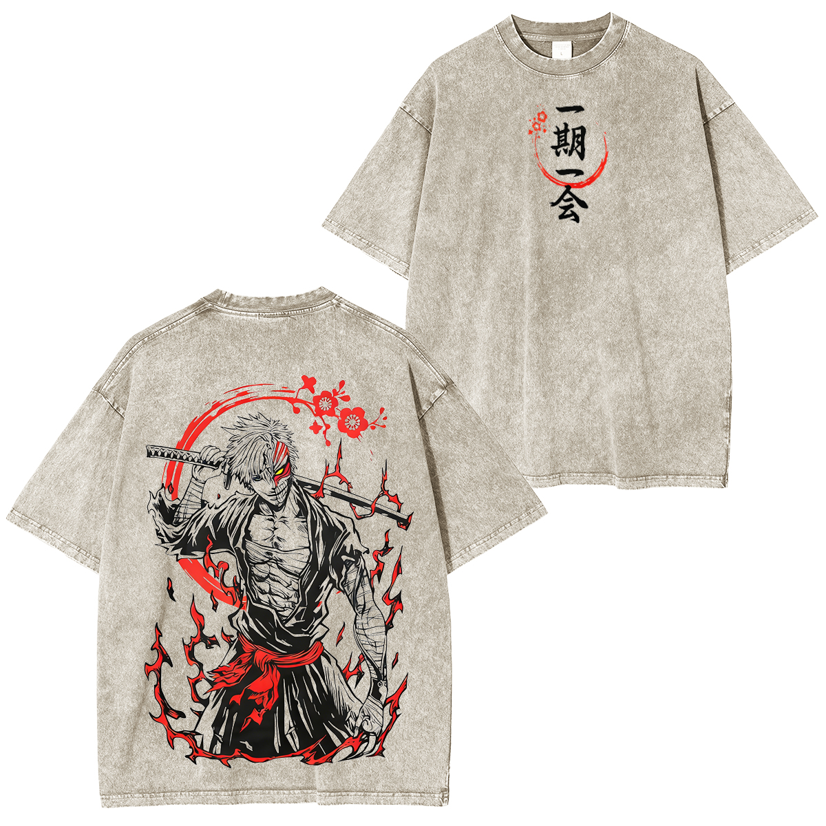 BLEACH Ichigo Kurosaki Bankai Washed T-shirt/Crewneck/Hoodie