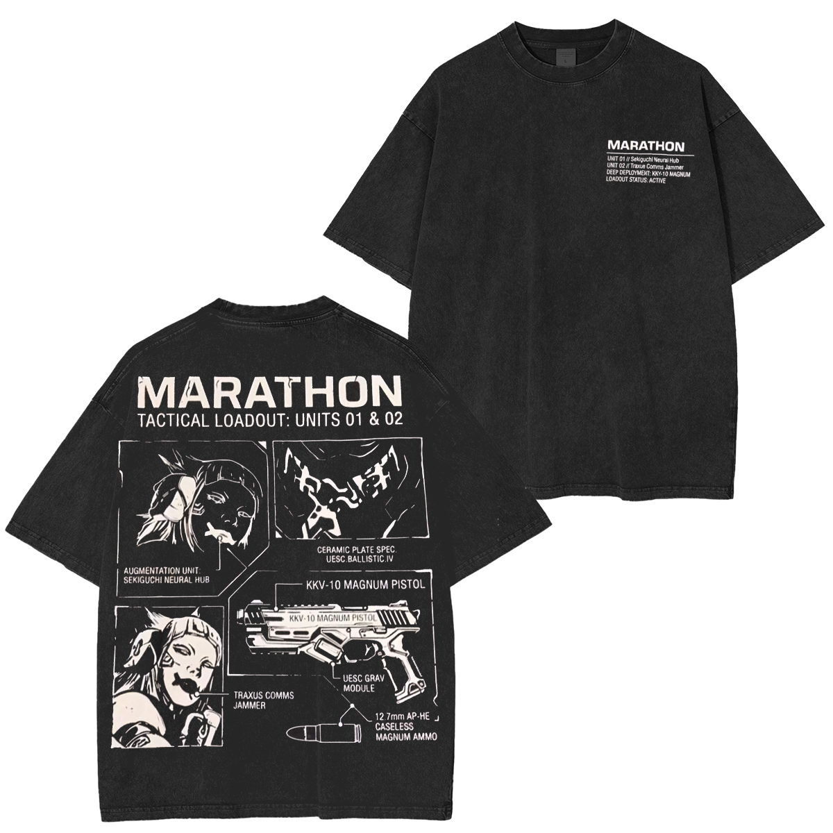 Marathon Washed T-shirt/Crewneck/Hoodie