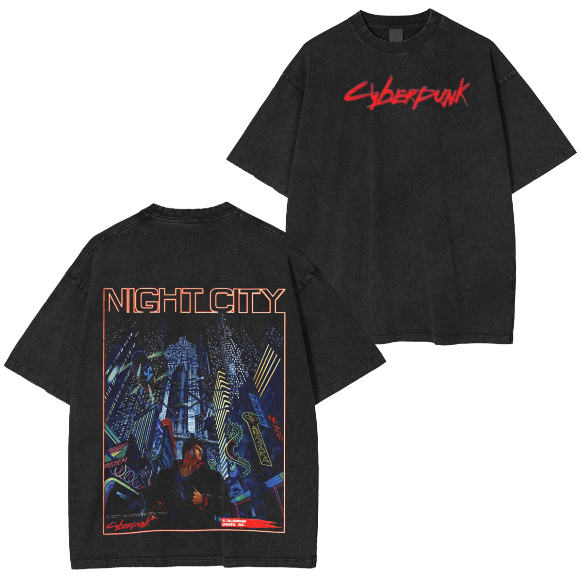 Cyberpunk 2077 Unisex  Washed T-Shirt