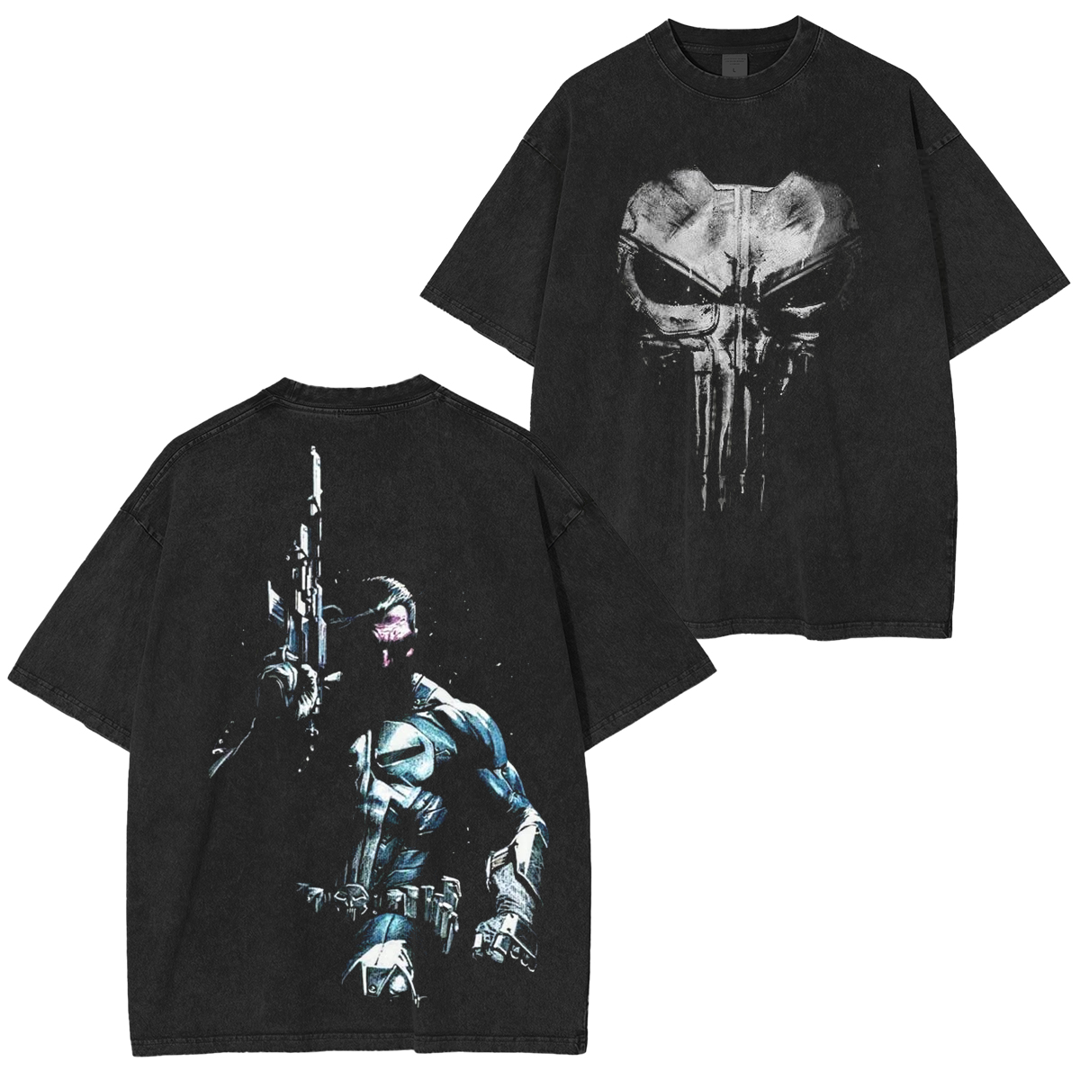 Darc Sport Exclusive Punisher Limited Edition Unisex Washed T-Shirt/Hoodie/Pullover Sweatshirt