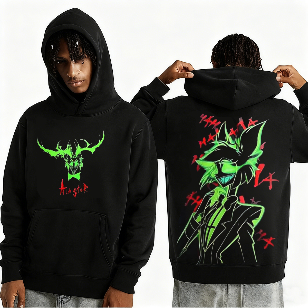 Hazbin Hotel RED ALASTOR Oversized Unisex T-shirt/Crewneck/Hoodie