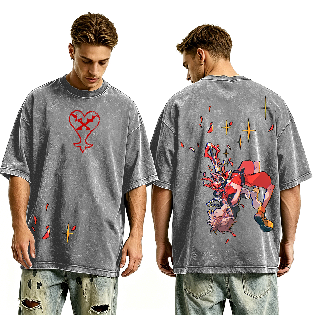 Kingdom Hearts Childhood Memories Unisex Washed T-Shirt