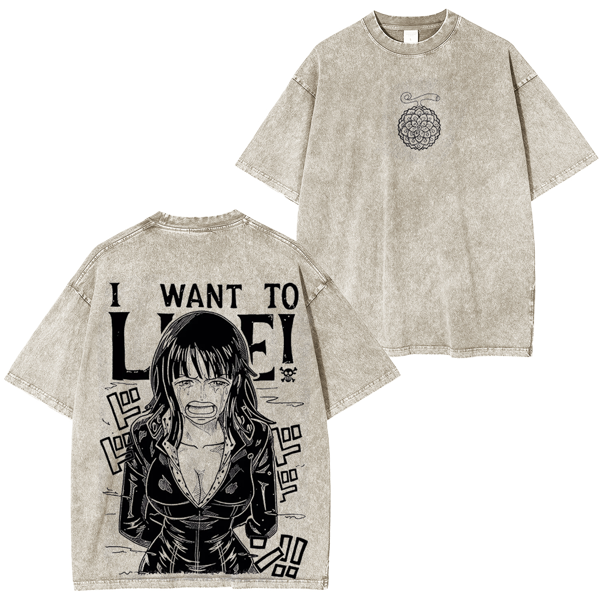 One Piece Nico Robin Manga Strip Anime Pirate Mens T-shirt/Crewneck/Hoodie