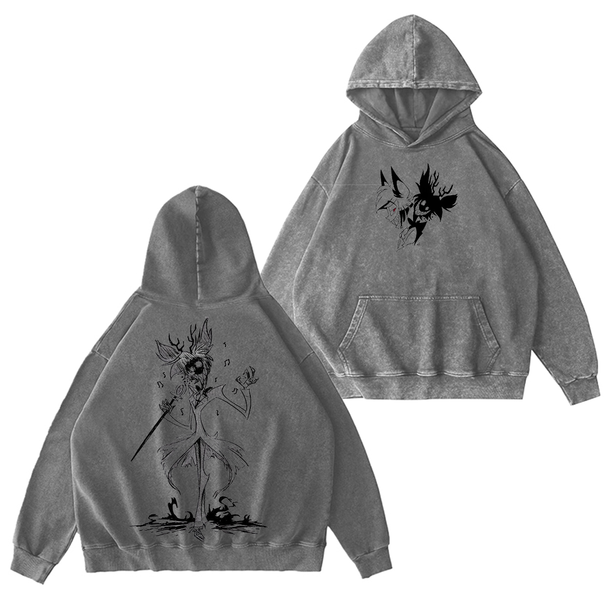 Hazbin Hotel RED ALASTOR Oversized Unisex T-shirt/Crewneck/Hoodie