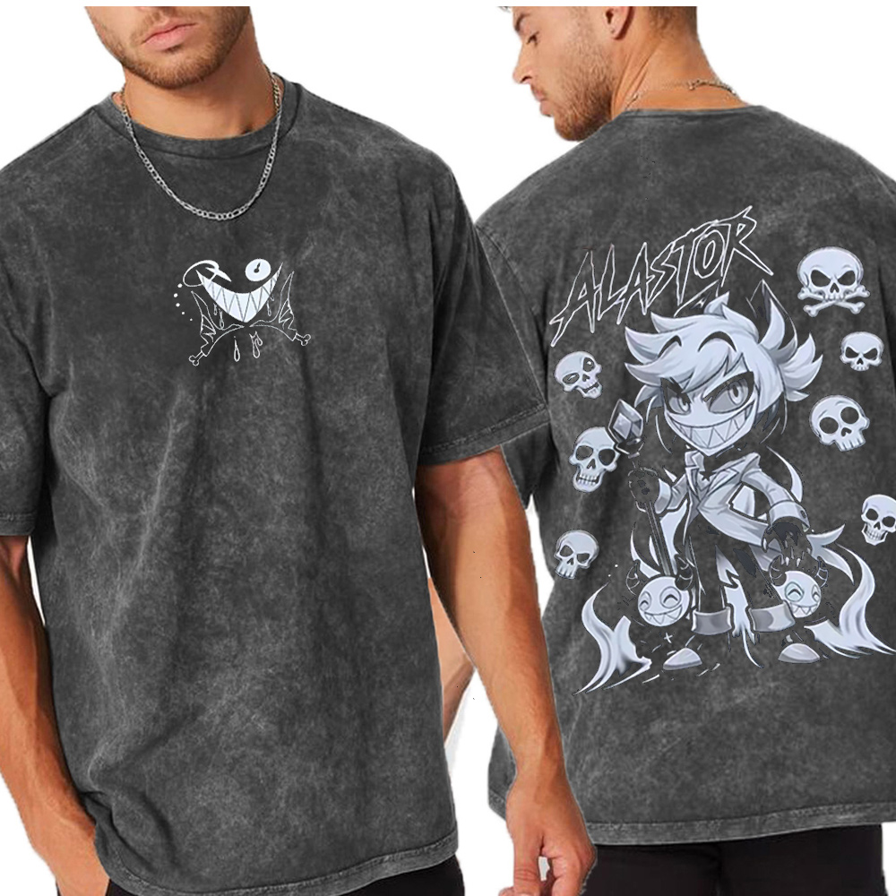 Alastor Hazbin Hotel Vintage Oversized T-shirt/Crewneck/Hoodie