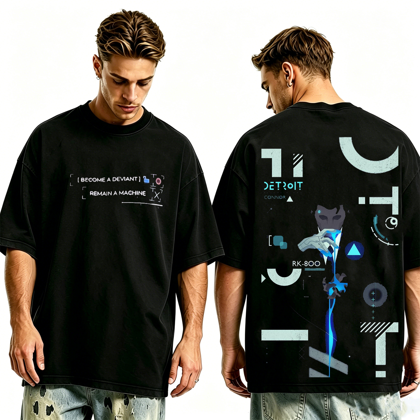 Detroit: Become Human Connor Unisex Washed T-Shirt