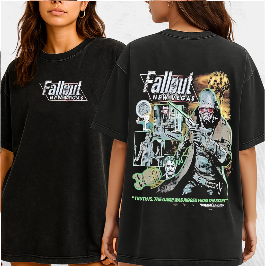 Fallout 3 Double Retro Washed T-Shirt