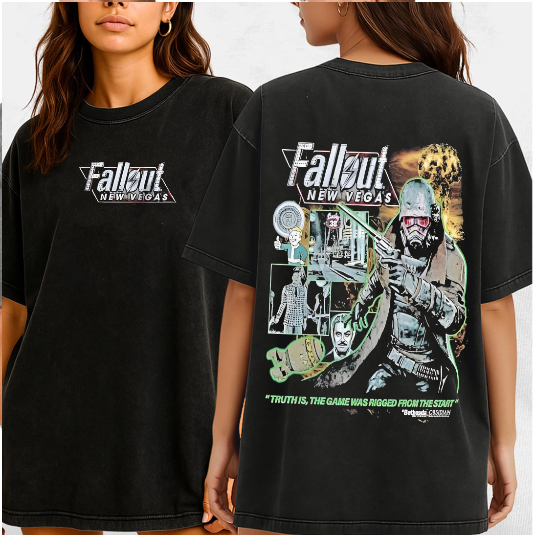 Fallout 3 Double Retro Washed T-Shirt